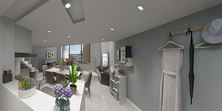 个人设计师阿言-临港十七区T3-605-装修设计方案