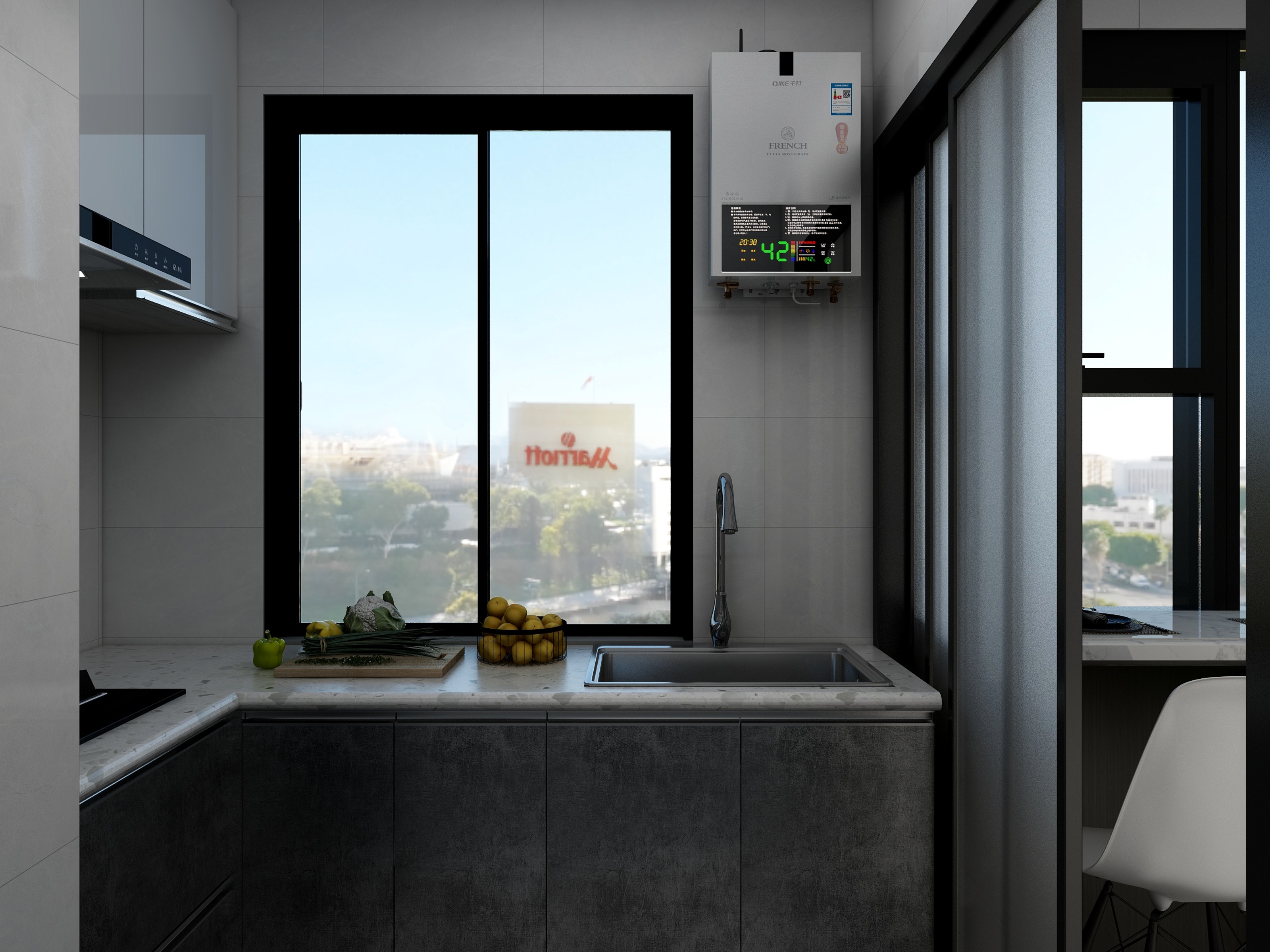 张斌-现代轻奢开间一居室：品质生活装修效果图