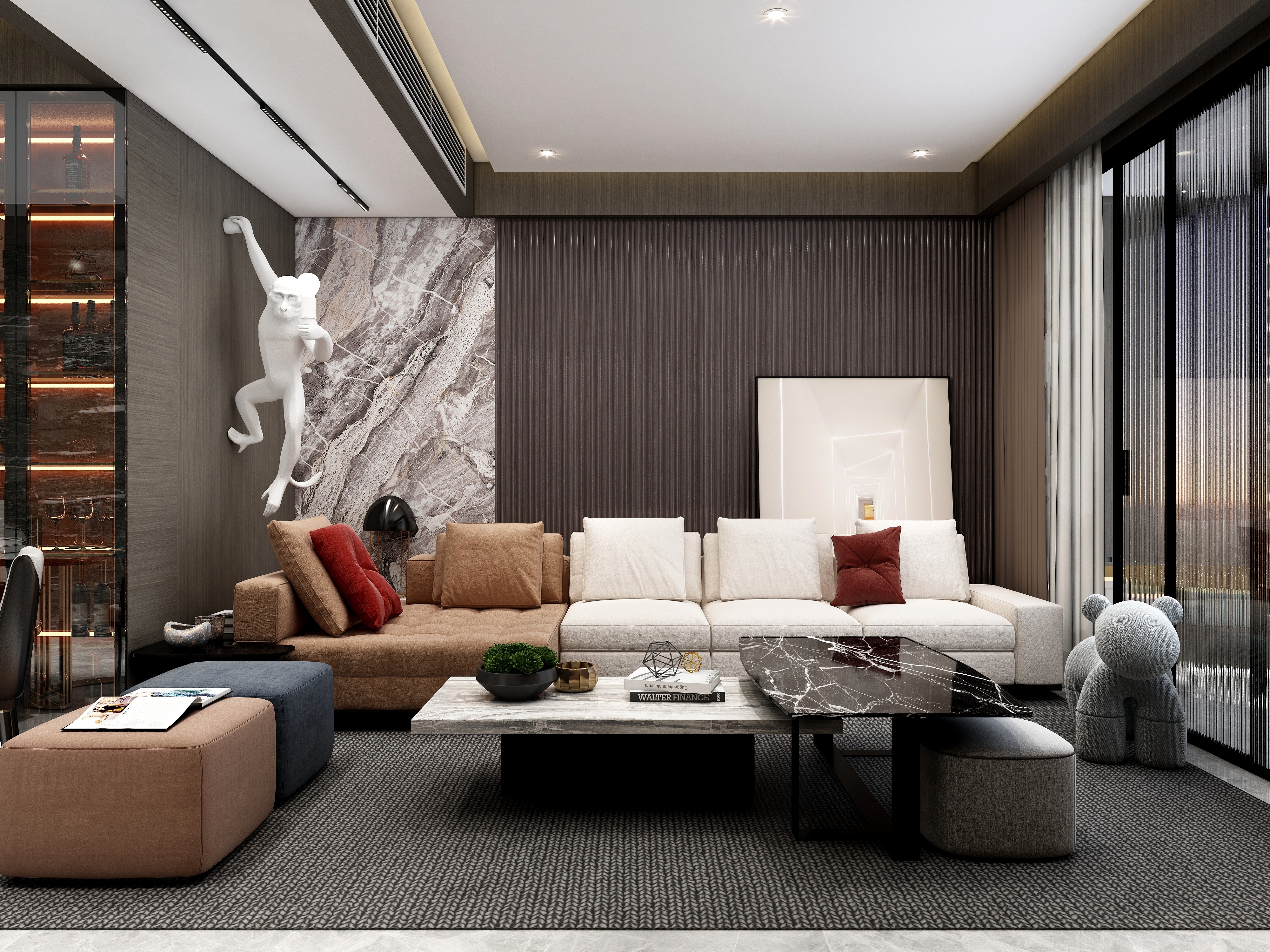 吴爽-甘肃陇南极乡Design—西亭嘉园装修效果图