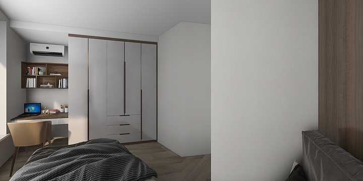 汉中溪岸全屋定制-竹园图2期2栋1701传酷家乐-装修设计方案