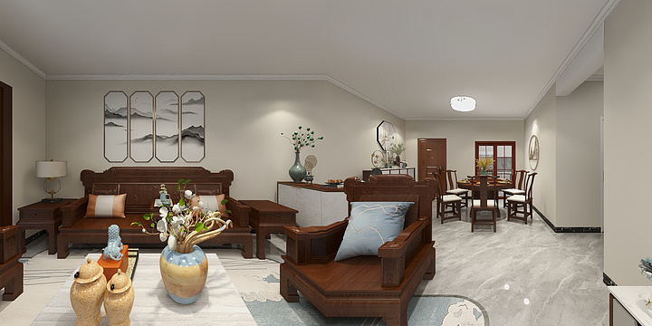 芒果瓷砖-小梁-安和园-陈哥雅居-装修设计方案