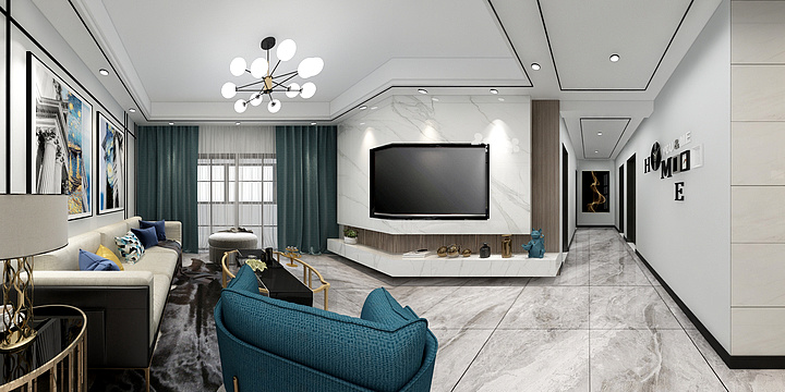 小黑妞设计-龙盘湖(现代)-装修设计方案