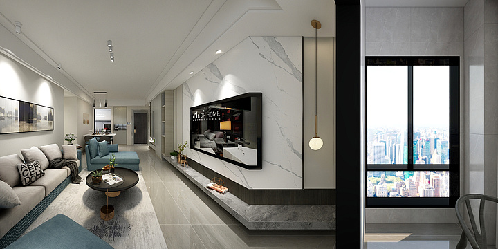 秋禾装饰DQ设计谢德鹏-秋禾装饰建发三期2#1703-装修设计方案