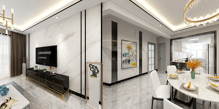 装修设计1992-翡翠庄园雅居现代简约-装修设计方案