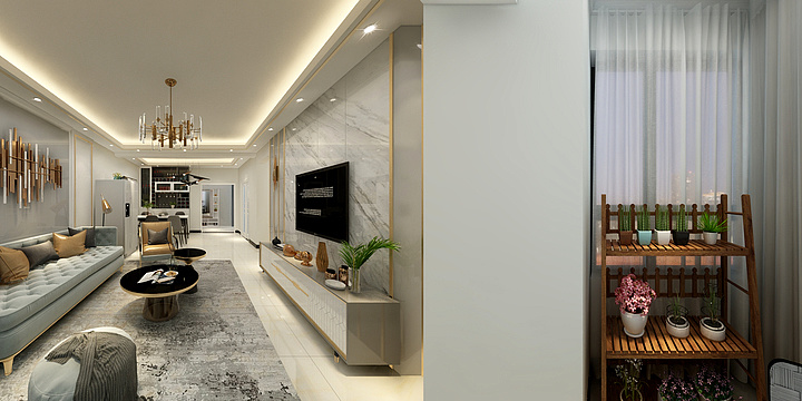 品诚装饰LY-国际新城杨均华126轻奢-装修设计方案