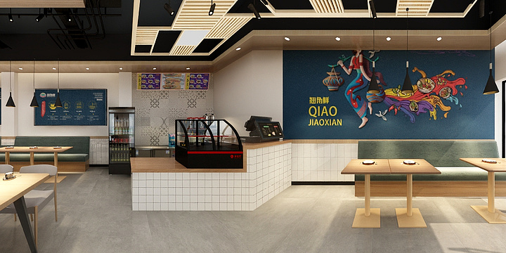 艺鸿.装饰-华耀城米线店-装修设计方案