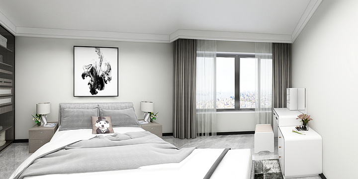 锦上山海-靖边县罗总家装设计效果方案——姬三航-装修设计方案