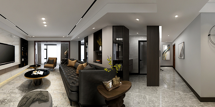 颜欢15571862499-龙凤生态城现代风格-装修设计方案