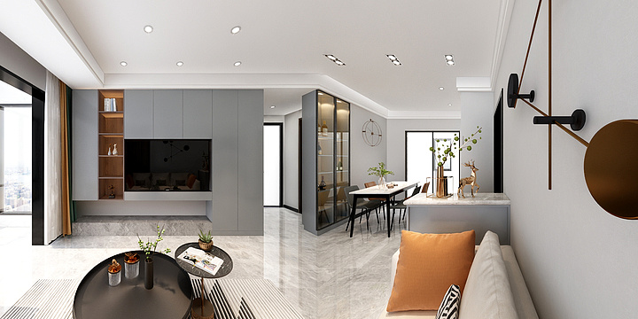 恒信远程装饰-龙湖春江郦城95平户型-装修设计方案