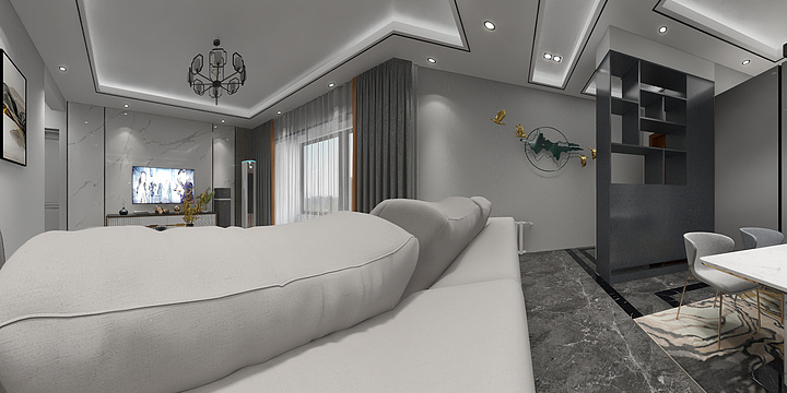 设计杨豪杰-沣东新城沣科花园-装修设计方案