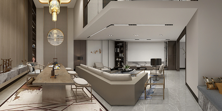 设计师王不二-【已竣工·新中式】华润二十四城-装修设计方案