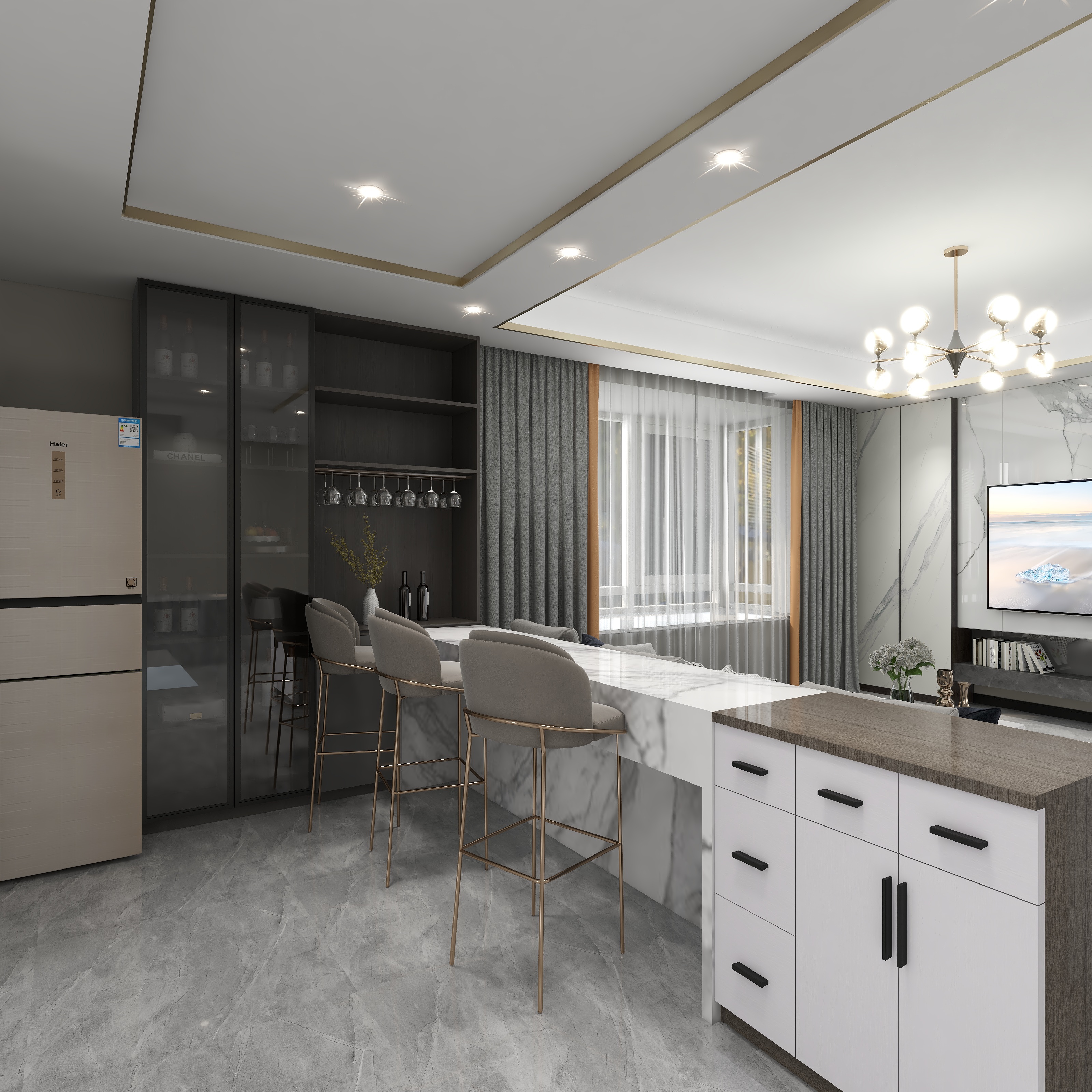 富饶设计丨FuraoDesign-夹河苑1#效果图用-副本-装修设计方案