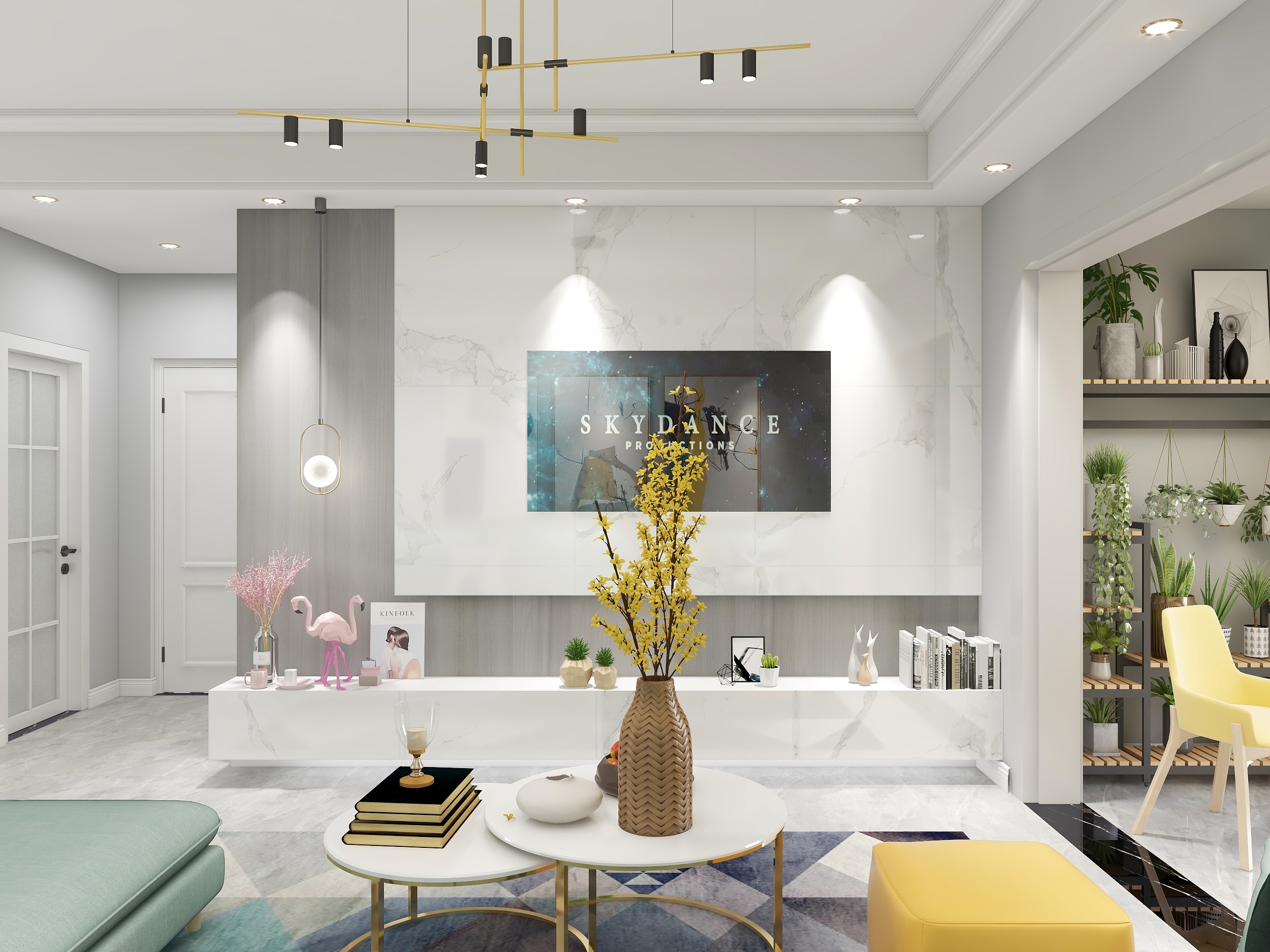 设计师一任焱-罗家山-北欧装修效果图