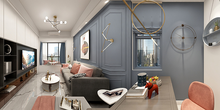 彭萍-现代轻奢风格-装修设计方案