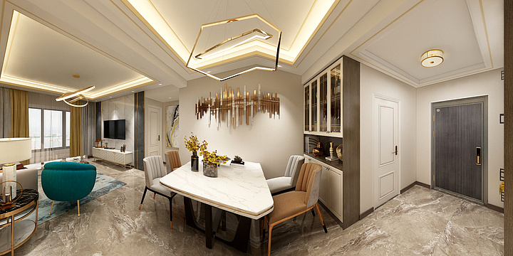 D1989-幸福城4-02-轻奢-装修设计方案