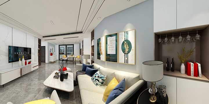 橙橙空间设计-天鹿雅苑四栋301房复式720°-装修设计方案