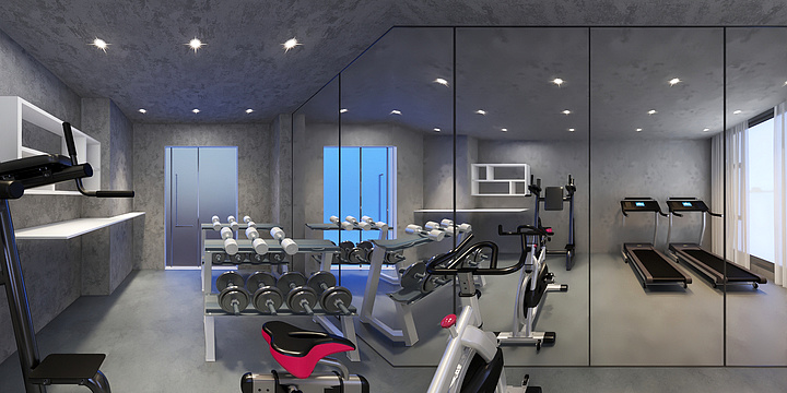 效果展现-健身房1-装修设计方案