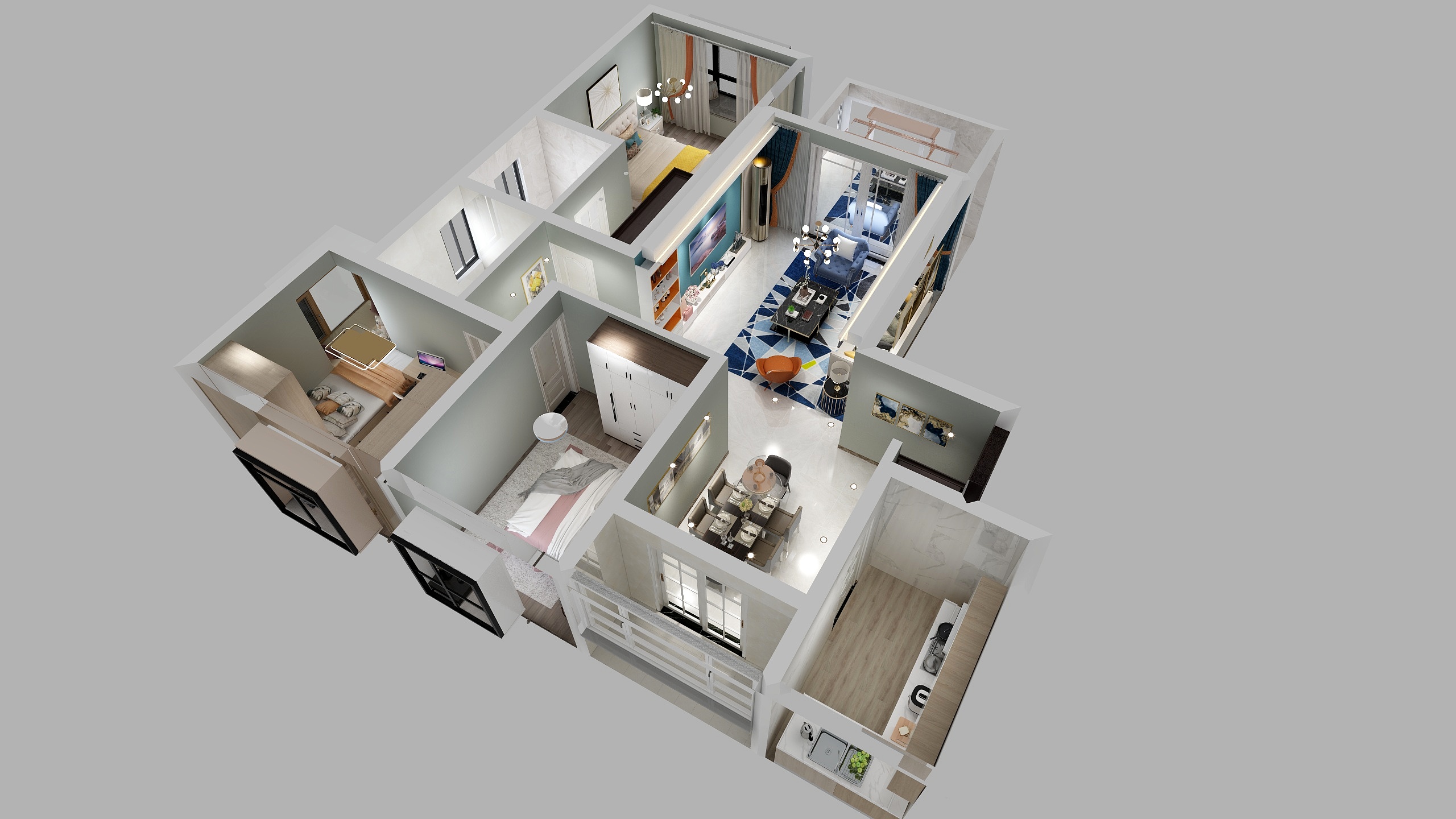 洛森整木定制-东海徽园6#901-装修设计方案