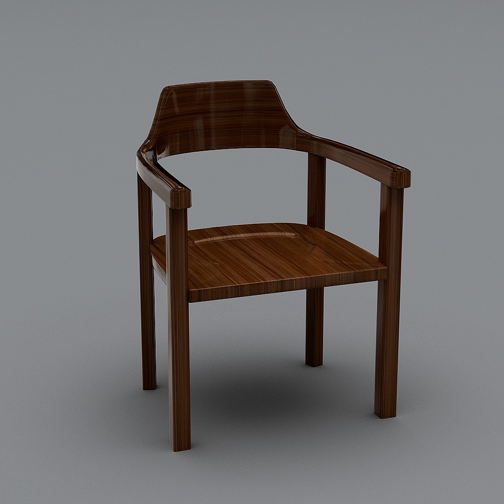25办公椅3D模型