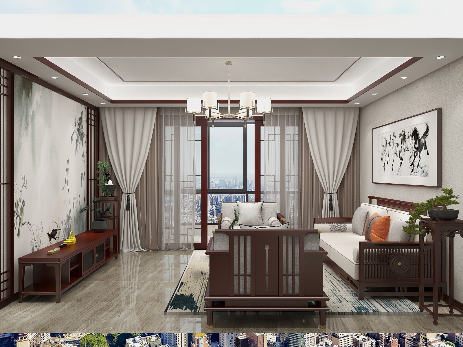 王意涛-韩府——中式风格-装修设计方案