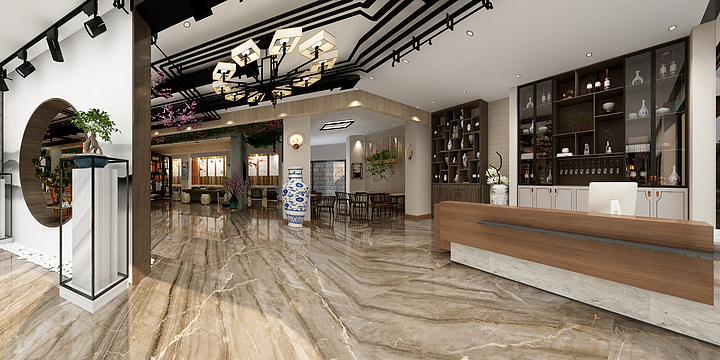 利丰装饰eGUD-新中式火锅店-装修设计方案