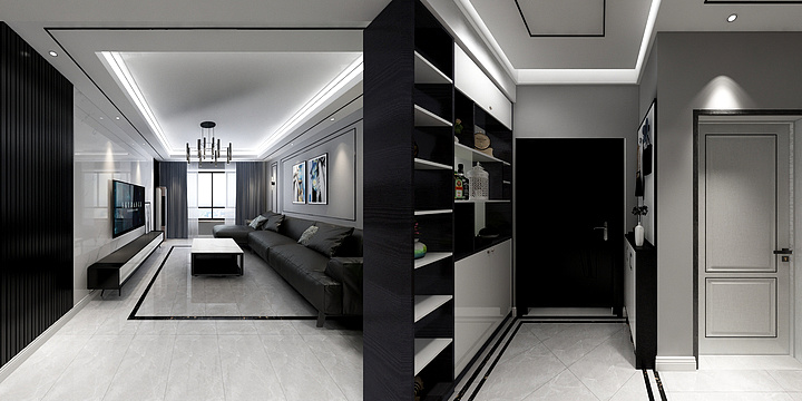 唐县乾景装饰-丽景14层801室-装修设计方案