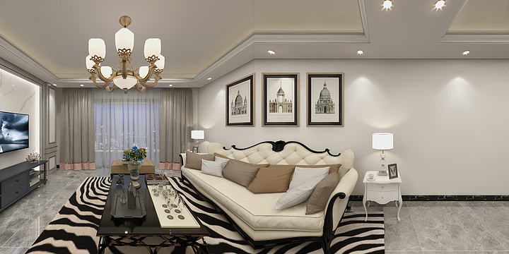 A装潢设计-天誉虹悦33栋03户型欧式-装修设计方案