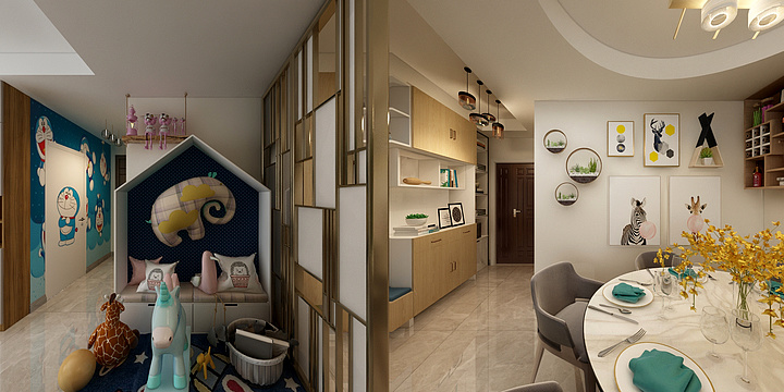 跑的没蜗牛快-夏宏K户型-现代-装修设计方案