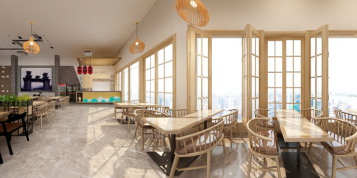 邵工做设计-团风田园音乐烤吧设计-装修设计方案