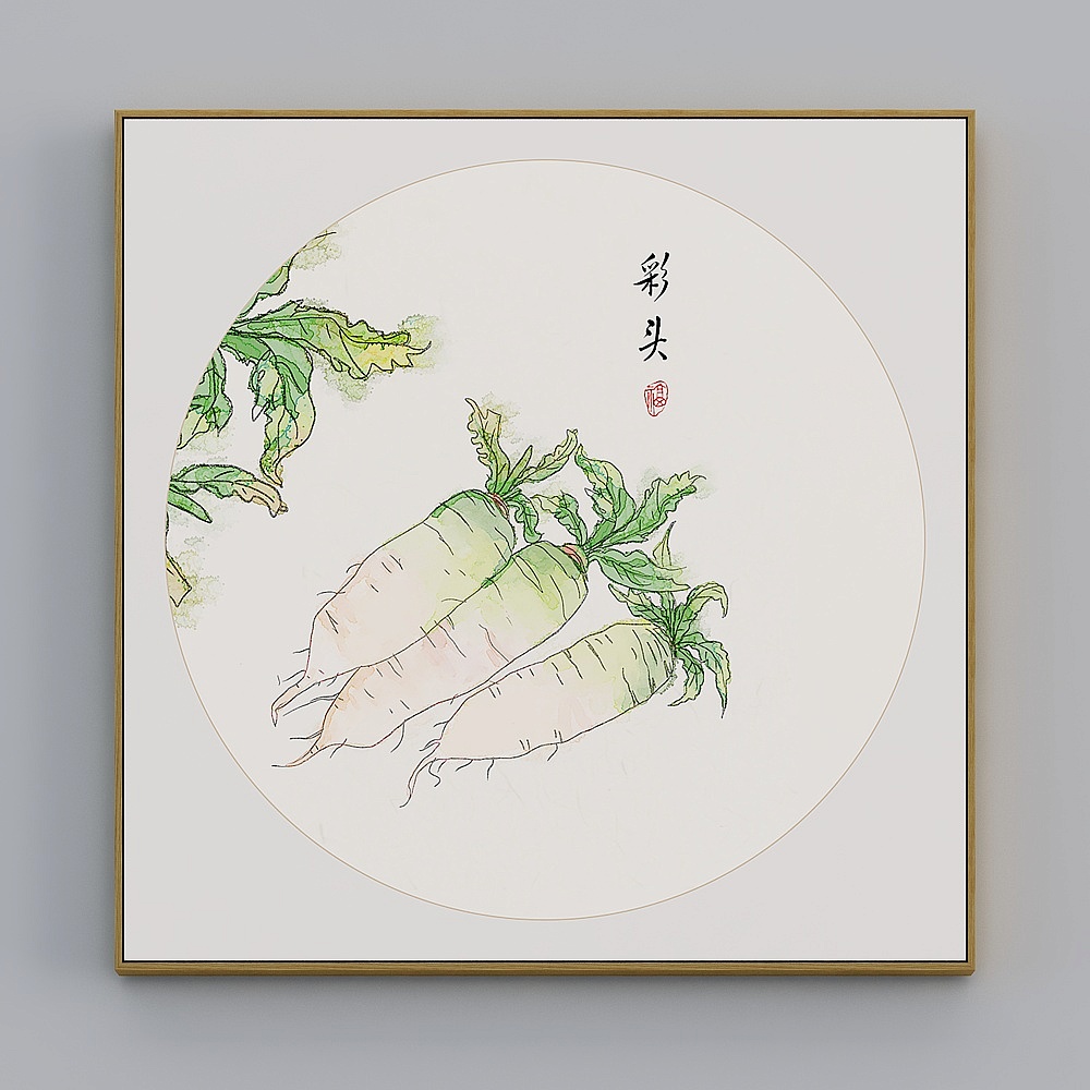 臣萱全屋配画-中式客餐厅玄关装饰画-单幅-知忆I