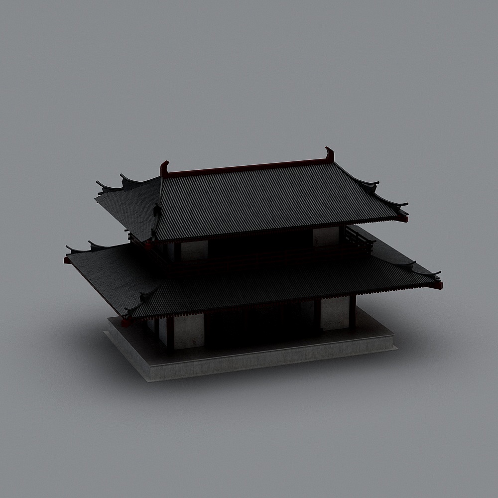 国庆-新中式古建-83D模型