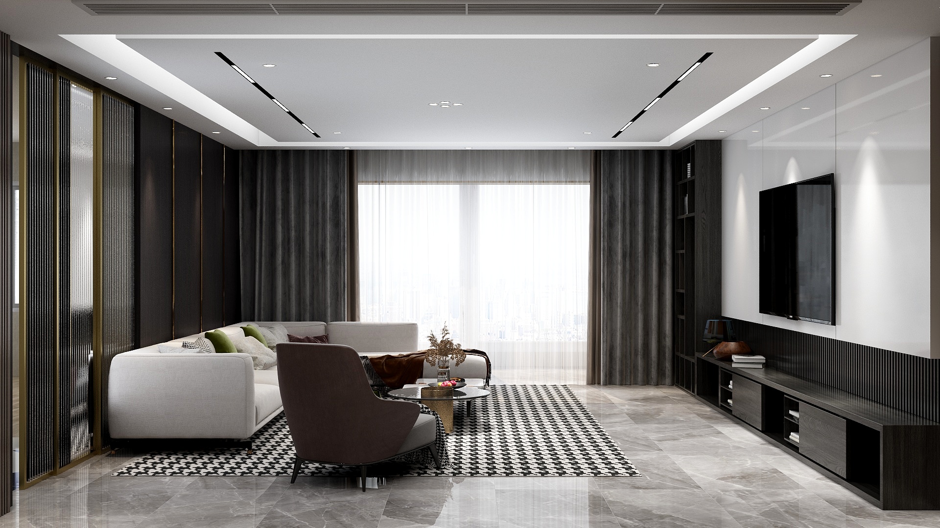 郭玮GW-恒庆地产D4户型201.5五室两-装修设计方案