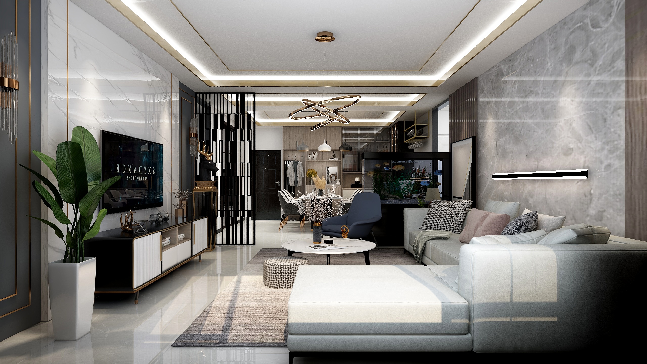 亚诺建筑装饰装修工程-现代简约装修效果图