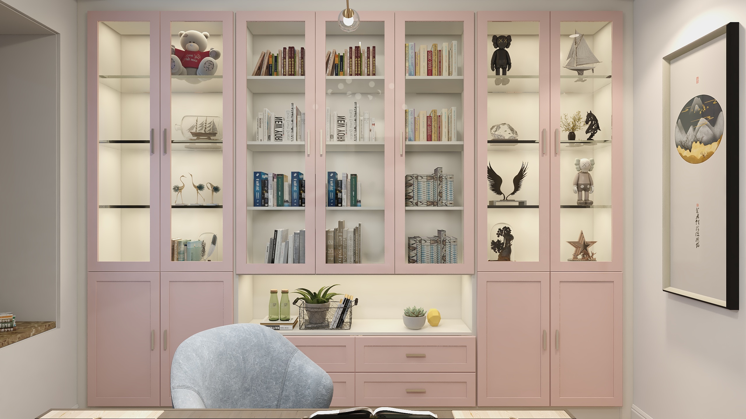 SENYU森屿定制-粉色北欧小清新三居室-装修设计方案