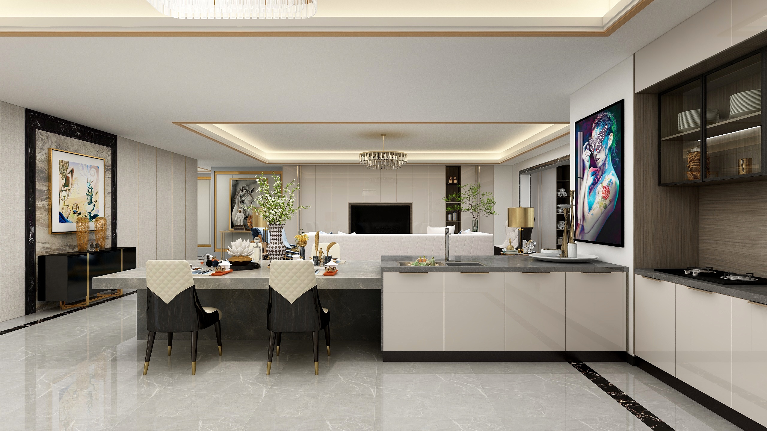 美壳-港式GM-4室2厅装修效果图