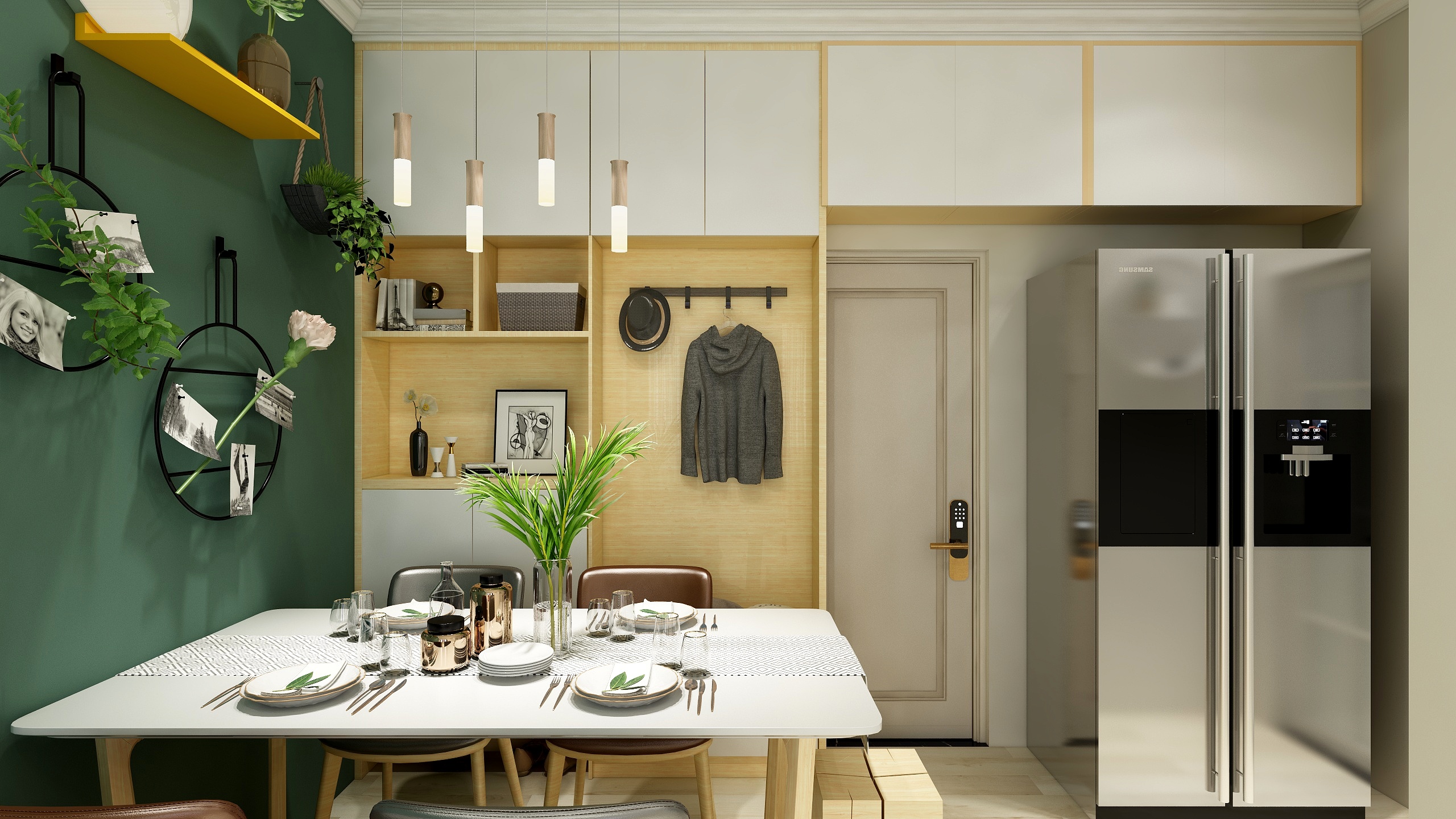 初辰设计-一室一厅北欧(设计师：刘华）-装修设计方案