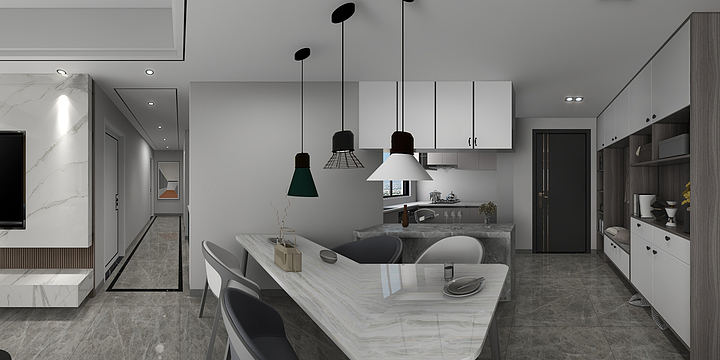 赣州市章贡区马可波罗瓷砖-绿地.晶骊3-1402-装修设计方案