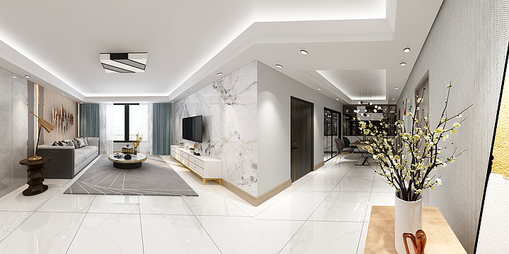 楚楚cc-简约客餐厅-装修设计方案