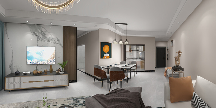 设计师陈朝国-阳光城檀悦89户型-装修设计方案