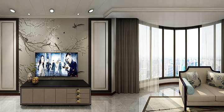 青藤空间建筑设计-新中式风格9-16-装修设计方案