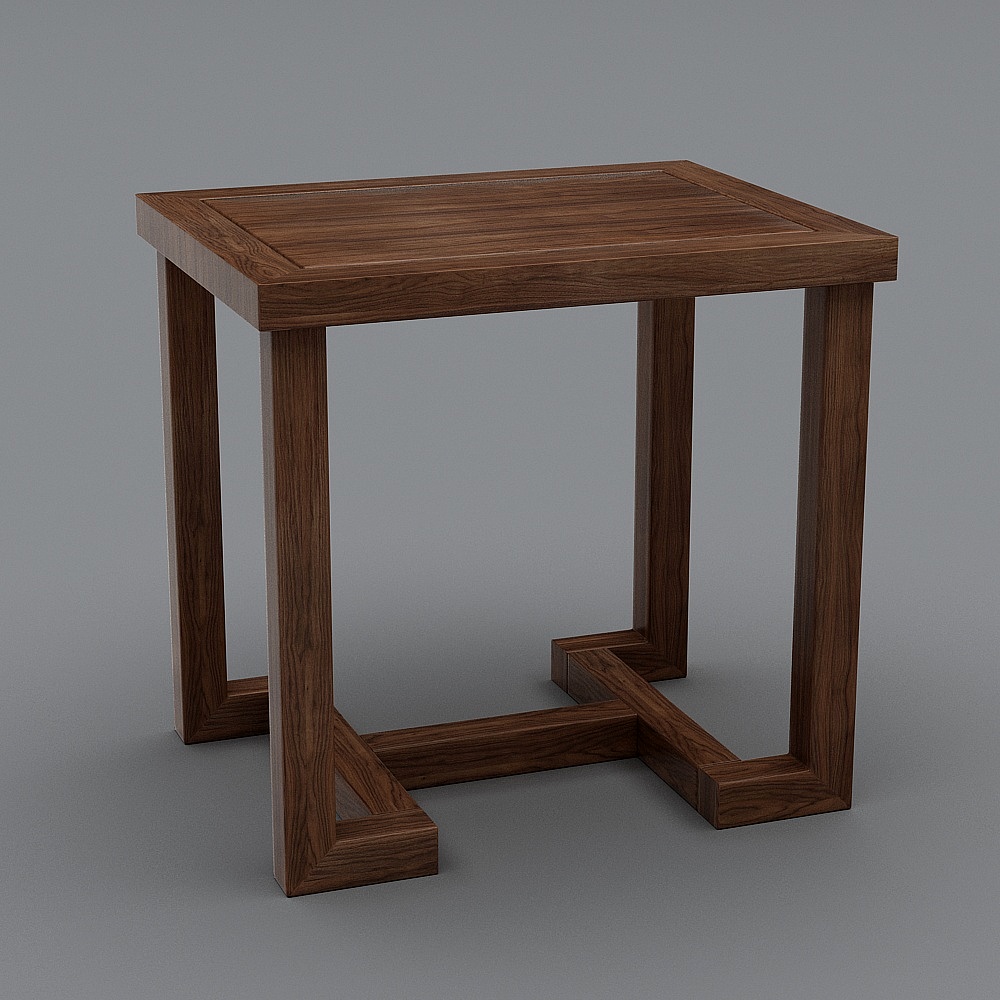 沧海茶桌凳3D模型