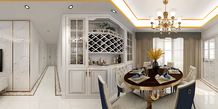 紫韵L-嘉天下1-2#01-02轻奢风-装修设计方案