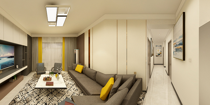 仰望辉煌Boss-高铁二号户型图-装修设计方案