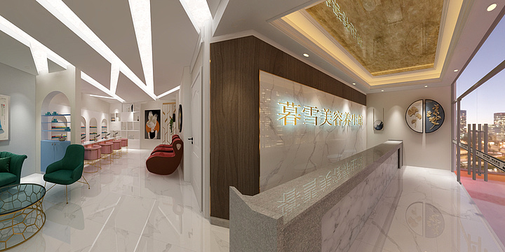 设计师lq李泉-美容院平面设计-装修设计方案