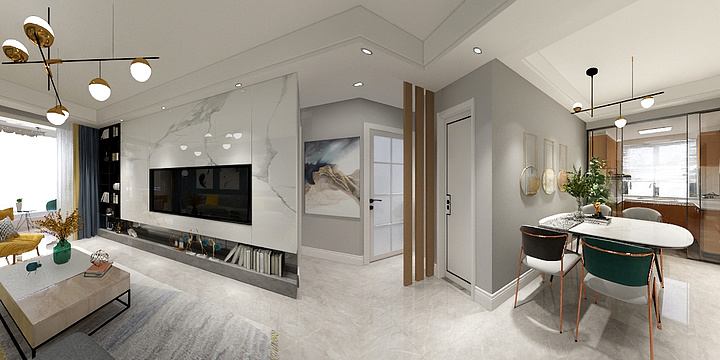 高端李设计-融晟外滩-简约轻奢-装修设计方案