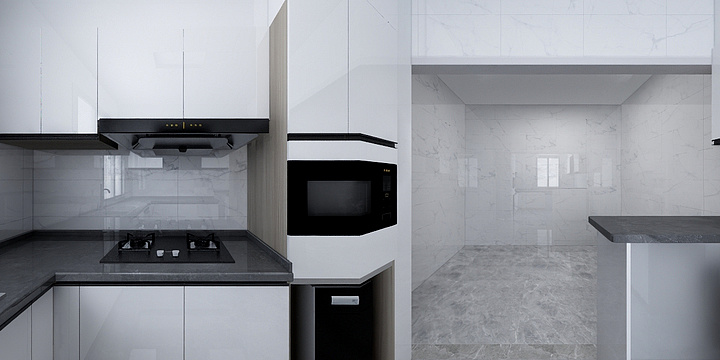 松间空间设计-厨房定制-装修设计方案