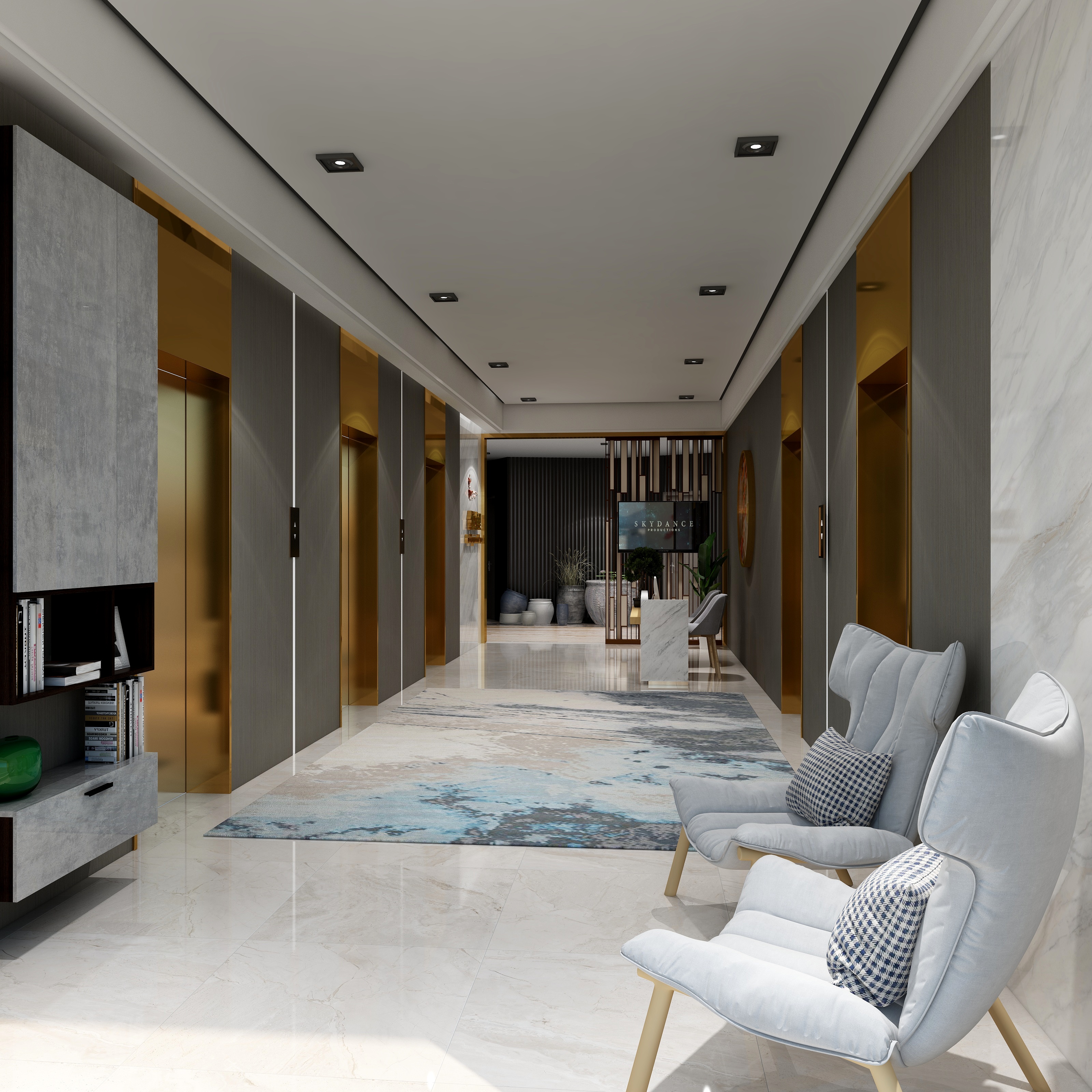 亲朋空间设计-悦鲤大厅-装修设计方案