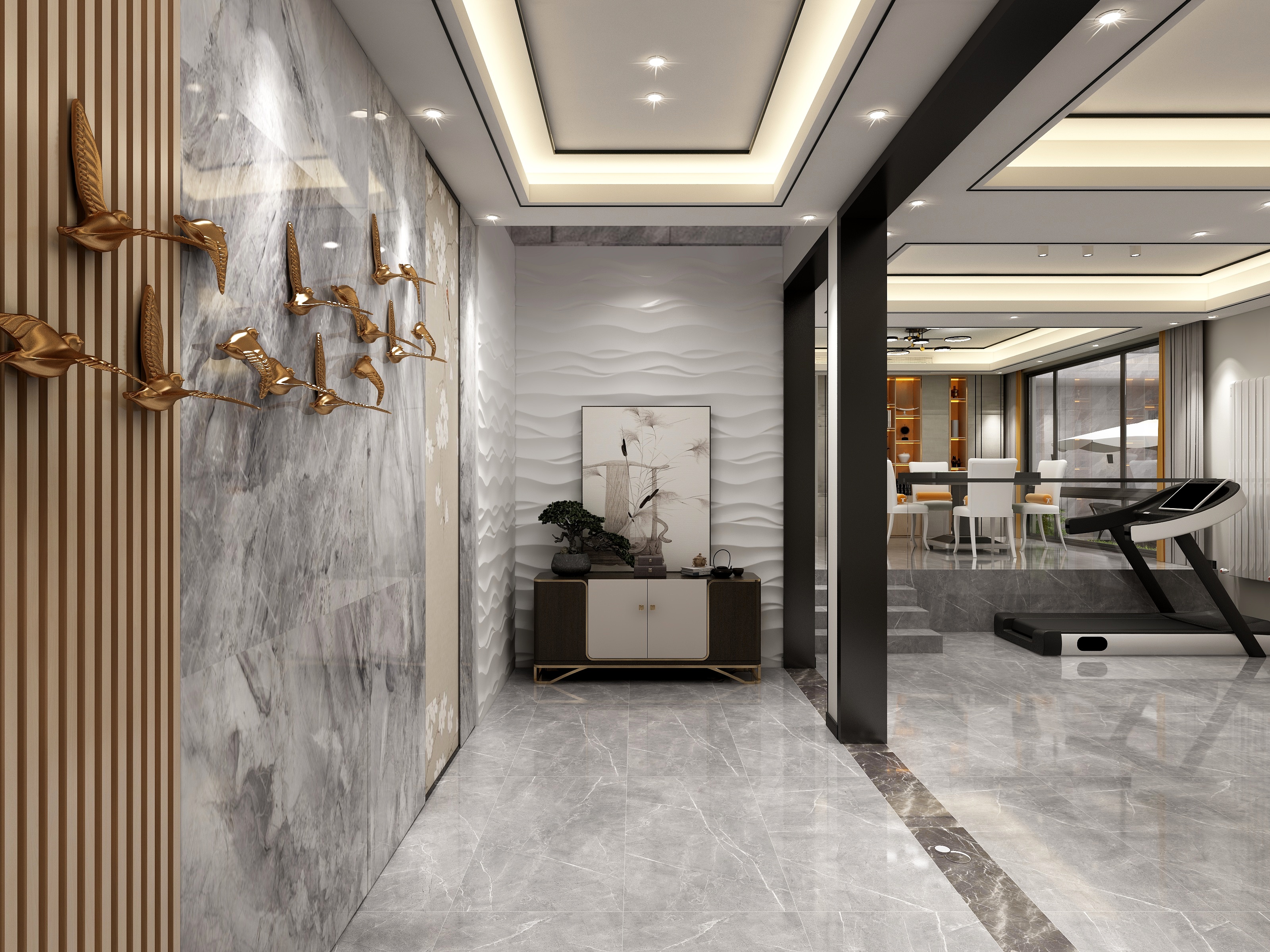 李青越-江苏昆山500平别墅装修效果图