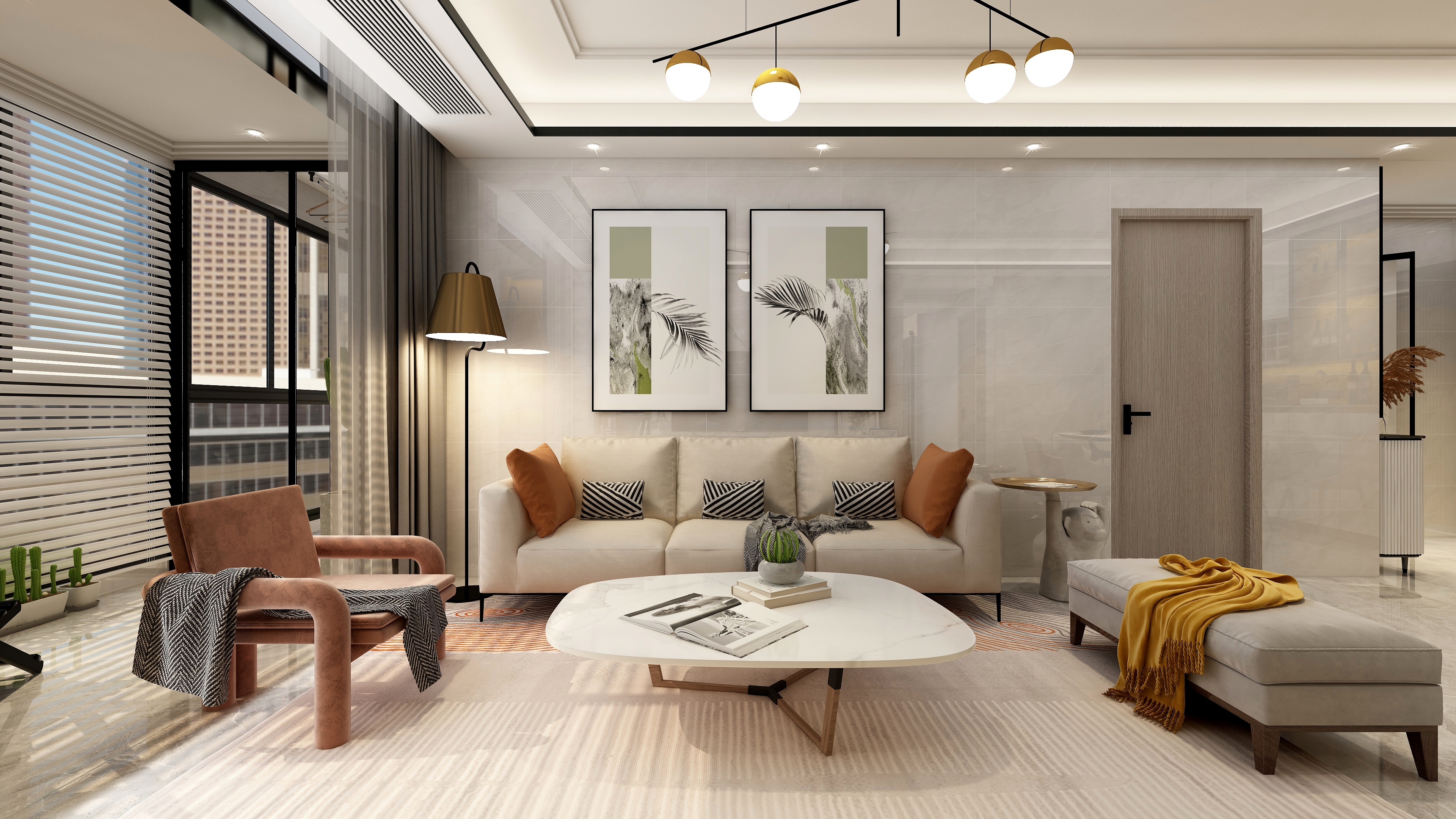 设计师丨胡月平-Mr*陈603套房装修效果图