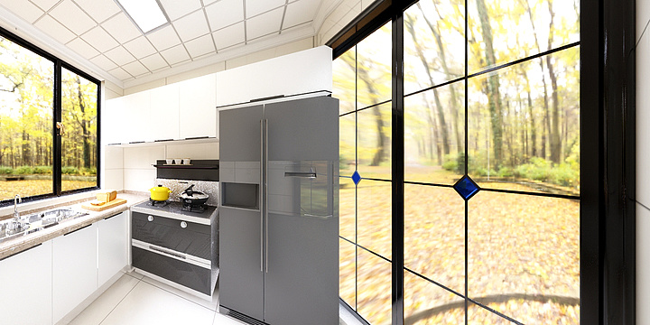 百得橱柜设计师郭阳莲-大桥赵老板家的橱柜-装修设计方案